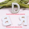 10 Pieces Glitter Bridal Rhinestone Beads Appliqué Letters Letter Patches