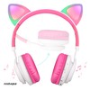 Riwbox CT-7 Cat Ear Bluetooth Headphones, LED Light Up Bluetooth