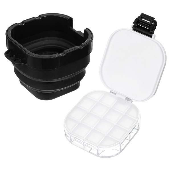 PATIKIL 16 Wells Airtight Paint Palette, Palette Box with Lid
