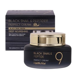 Farm Stay 팜스테이 블랙 스네일 앤 펩타이드9 퍼펙트 크림 55ml Farm Stay Black Snail & Peptide9 Perfect Cream 55ml
