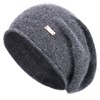 jaxmonoy Cashmere Slouchy Knit Beanie Hat for Women Winter Soft