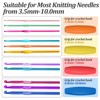 4 PCS Crochet Hook Grips, Multi Color Ergonomic Crochet Hook