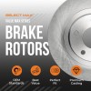 Max Advanced Brakes Rear Brake Rotors for 1999-2021 Chevy Express