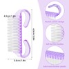 8 Pcs Nail Cleaning Brush with Handle Grip, Fingernail Scrub