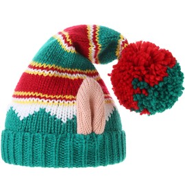 AHAHA Christmas Hat for Kids Premium Acrylic Beanie Warm Party Hat for Christmas New Year Holiday