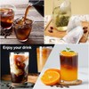ArrErr 100 Pack Iced Coffee Bags 4x6 inch Disposable No