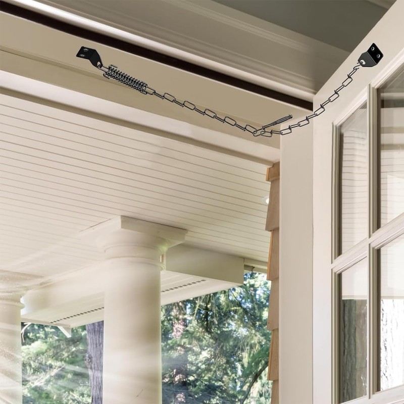1PCS Screen Door Chain, Heavy Duty Hardware Door Stopper Chain
