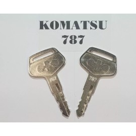 Aftermarket (2) Komatsu Keys Heavy Equipment Key # 787  will fit most of Komatsu Equipment