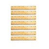 72 Pack Wooden Ruler 6 Inch Rulers Bulk Wood Measuring