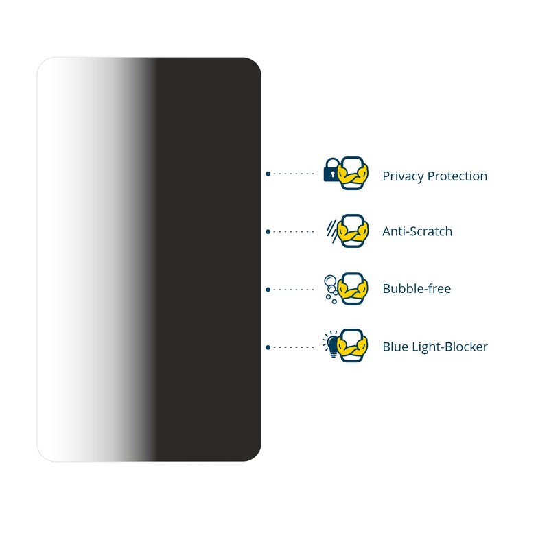 BROTECT 4 Inch Anti-Spy Privacy Screen Protector for 4.0 Inch