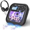 Erasiny Bluetooth CD Player Portable with FM Transmitter and Dual