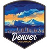 Denver Colorado Design A Souvenir Vinyl Decal Sticker 2-Inch