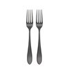 Cambridge 5017V2HCWA47 Delia Black Satin 6-Piece Flatware Set, Service for