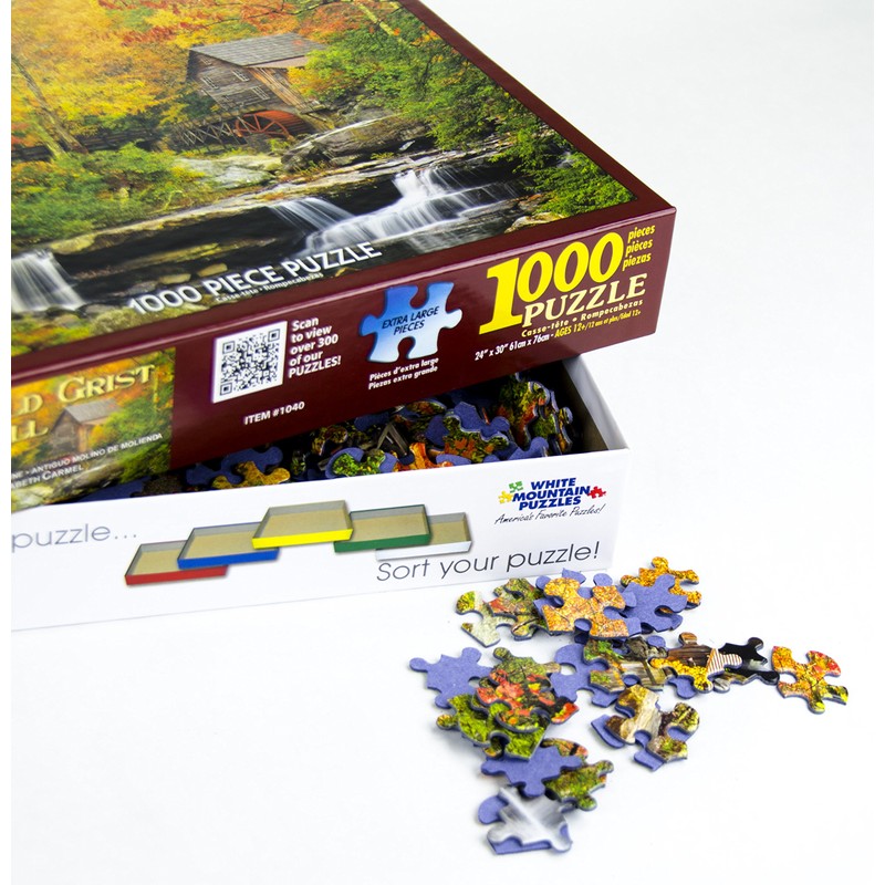 White Mountain Puzzles Old Grist Mill - 1000 Piece Jigsaw