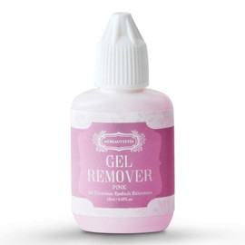 Eyelash Extensions Gel Remover 15ml/Easy and Fast Removing Glue / Dissolving Time 1-2 Minutes (Pink)