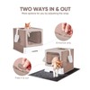 Medario Cat Litter Box with X-Large Litter Mat and Scoop,