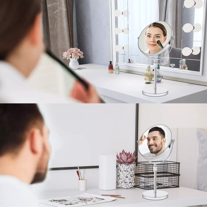Nicesail 19 Inch Tall Makeup Mirror with 10X Magnification, Make