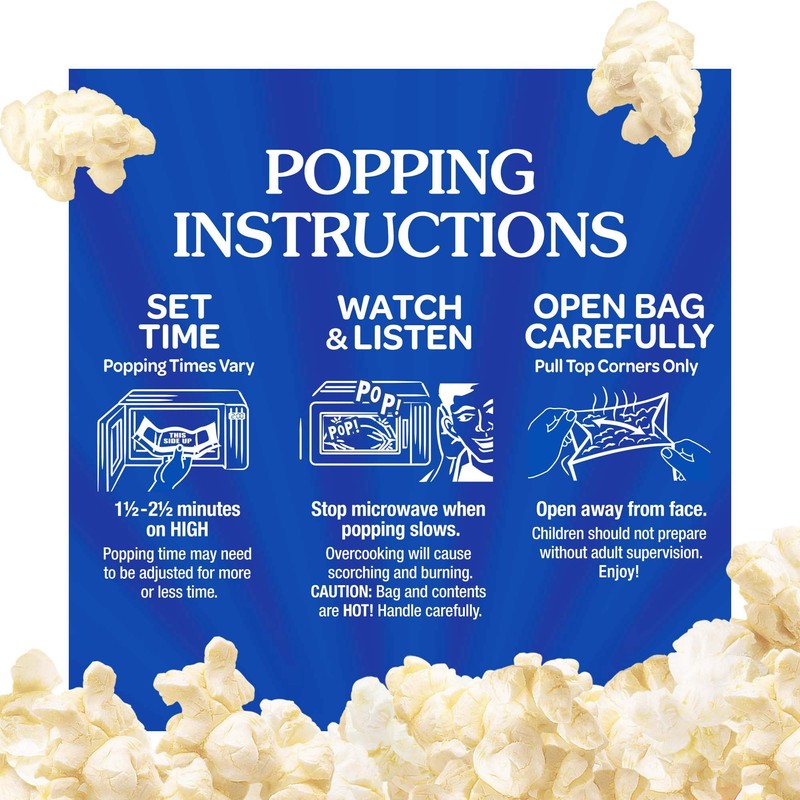 Act II Buttery Kettle Corn Microwave Popcorn, Movie Night Supplies,