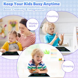 14 Inch LCD Writing Tablet for Kids, Toys for Girl, Drawing Pad. Doodle Board with Erase, Lock Function & Colorful Screen. Digital Notepad for Toddlers. Learning Girls Gifts for 3 + Year Old - Pink