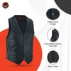 Daniel Smart Biker Vest for Men Premium Goat Leather Motorcycle