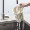 Zeal Cutlery Drainer/Utensil Pot, Melamine, Cream, 14 x 14 x