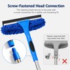2-in-1 Window Cleaning Kit with Bucket, Extension Pole & Squeegee