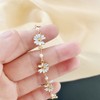 XUN Zhe Cute Daisy Flower Bracelet,Enamel Sun Flower Pendant Bracelet