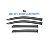 YQAUTEC Window Visors Rain Guards for 2007-2012 Dodge Caliber Sedan,