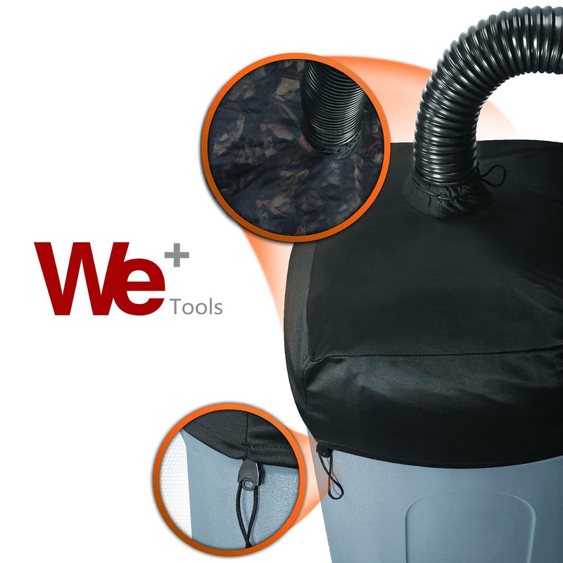 WETOOLPLUS Universal Leaf Collection System with 8 Ft Hose Expands