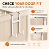 2 Pack Over Door Hook Hanger with Dual Hook Heavy