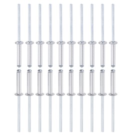 DTGN 60pcs 3.2mm x 17mm (DxL) Blind Rivets Mechanical Connection Aluminum Dome Opening Rivets Open Rivets