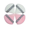 4 Pcs Rhinestone Powder Puffs, ButiFlora Triangle Super Soft Velvet