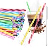 50pcs Reusable Plastic Straws,Drinking Plastic with Cleaning Brush,Dishwasher Safe,Reusable Hard