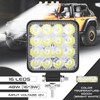 LED Work Light 12 V 4 Pieces Aluminium ABS 48