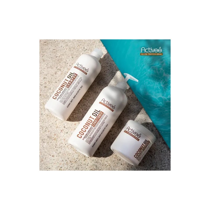 Crema Peinar Coconut Activee Cabello Quebradizo Libre De Sal