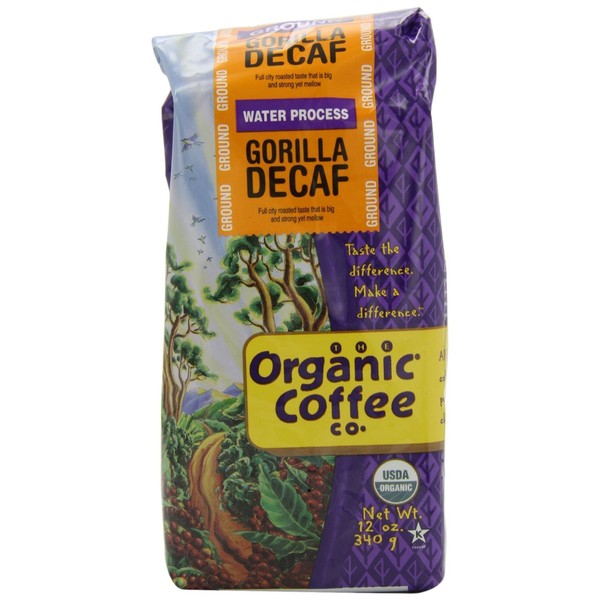 Organic Gorilla Decaf Ground Coffee, 12 Ounce - 6 per case.6
