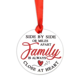 Long Distance Family Gifts for Home Decor Gifts for Family Ornaments for Tree Housewarming Gifts New Home Ornament Family Hanging Wall Decor Family Plaques with Sayings for for Home House Decoration