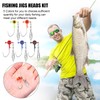 Crappie Jig Heads Kit, Fishing Jig Head Hook Fishing Lure