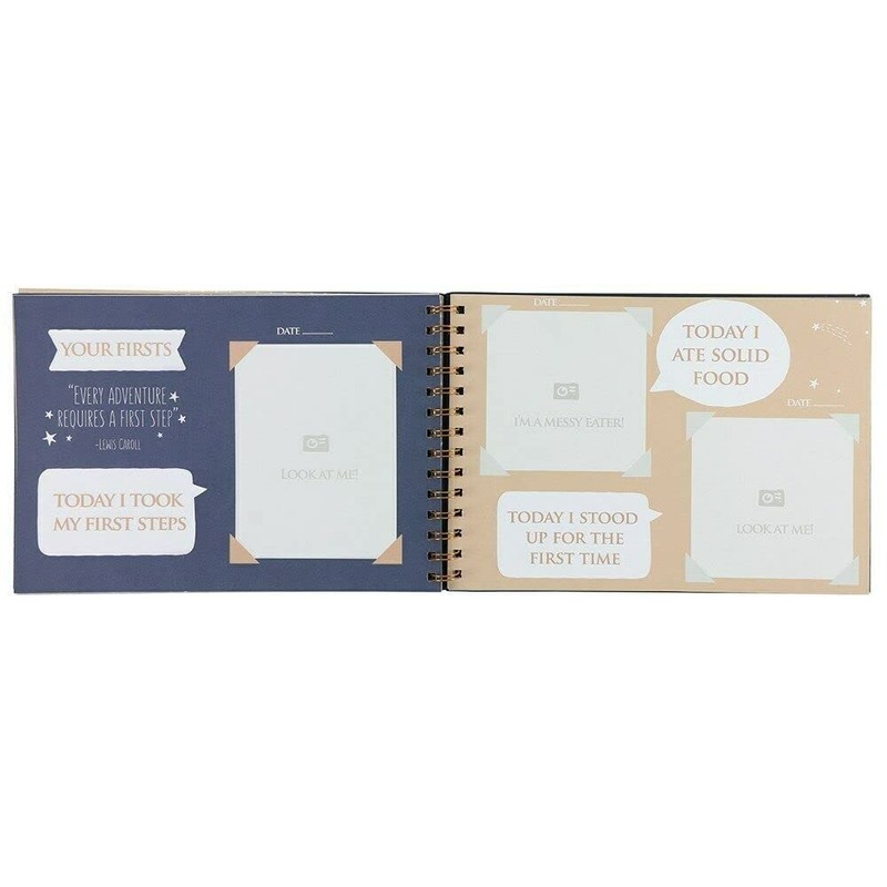 Unique Multicolor Baby Memory Book Milestones - 19cm x 28cm