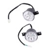 2pcs 12V LED Left Right HeadLight Lamp Fit for Bull