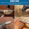 15Pcs Wood Carving Grinder Bits and 5Pcs Engraving Drill Bit