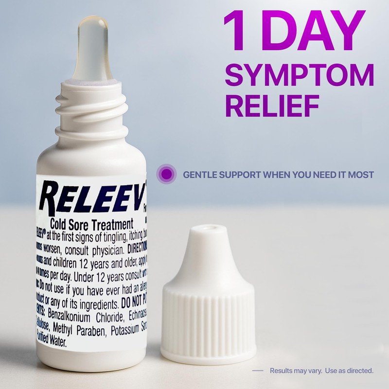 RELEEV 1 Day Cold Sore Treatment 6 mL (Pack of