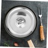 WOONEKY 2Pcs Stainless Steel Food Covers for Steak Oilproof Dish
