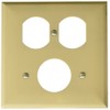 Morris 81688 Lexan Wall Plate, 2 Gang, 1 Duplex, 1