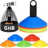 GHB Marker Cones Training Cones Color Cones 25 Count with