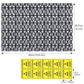 HRX Package Pack of 20 Large Antistatic Bags with Antistatic Sticker, 30 x 40 cm Open Top ESD Bags Antistatic Bags for Motherboard Graphics Cards Hard Drives