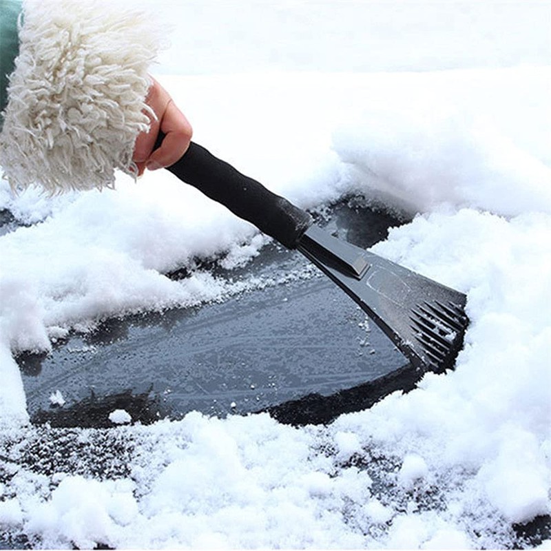 Car Snow Scraper, Non Scratch Ice Scraper with Comfortable Foam