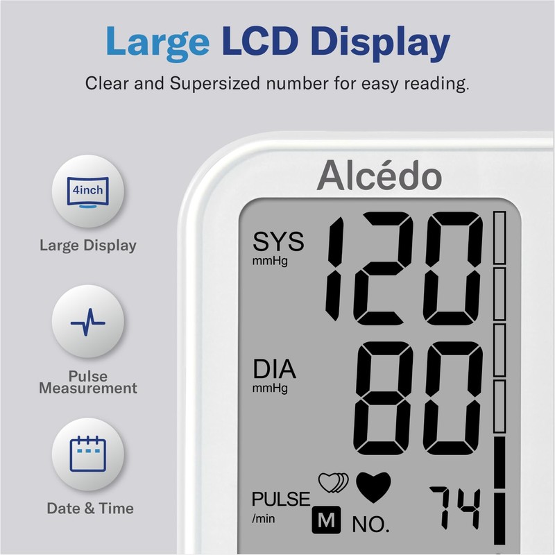 Alcedo Blood Pressure Monitor for Home Use, Automatic Digital BP