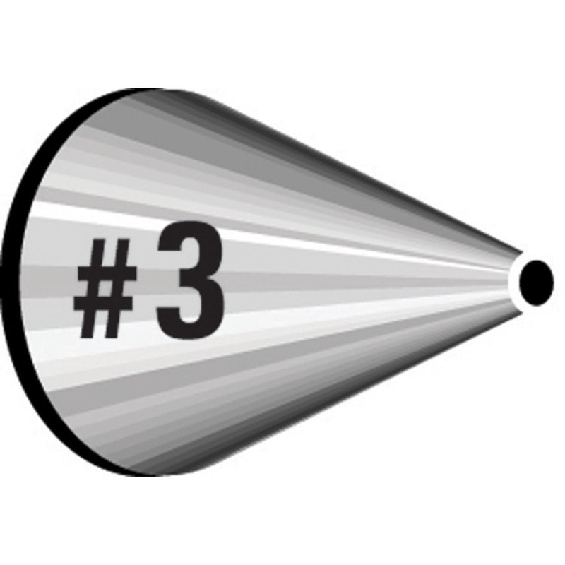 Wilton Decorating Piping Tip, No 3 - Round