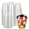 Lilymicky 200 PACK 9 oz Clear Plastic Cups With Dome